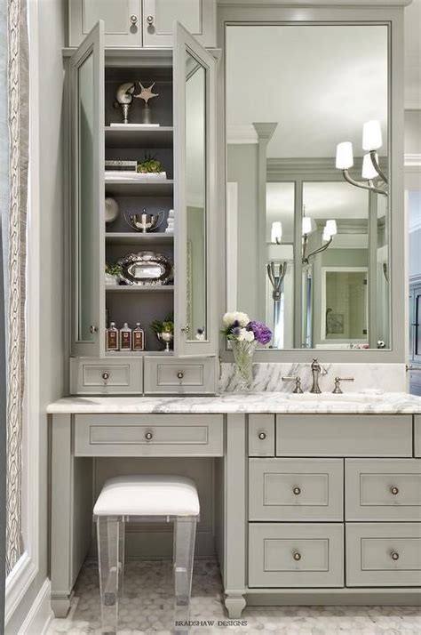 bathroom sink with makeup vanity|More.